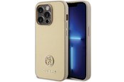 Mobiel - Covers & Cases - GUESS GUHCP15LPS4DGPD iPhone 15 Pro 6.1" gold/gold hardcase Strass Metal Logo - 3666339151027