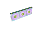 Case Fan - Lian Li UNI FAN SLINF LCD FLEX 120 (3-pack) - Case ventilator - 120mm - Wit met RGB-licht - 30 dBA - 12SLIND1F3W