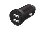 Mobiel - Adapters & Opladers - X2O 2x12W Dual Car Charger USB-A/A - Black - SC239005
