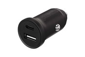Mobiel - Adapters & Opladers - X2O 30W Dual Car Charger USB-C/A - Black - SC239008