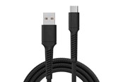 USB-kabel - X2O Longlife 60W USB-A/C cable 2M - Black - A12-191-0XXX 2M BLACK