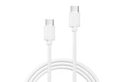 USB-kabel - X2O Basic 60W USB-C/C cable 2m - White - BB01 PVC 2.0M