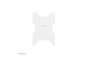 Muurbevestigingen, AV-bevestigingen & AV-meubels - Neomounts WL85-515WH16 mounting kit - for flat panel - rotatable - white - Max 50 kg - recommended for 75" - WL85-515WH16