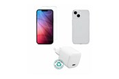 Mobiel - Overige accessoires - eSTUFF - accessory kit for mobile phone - charger cover glass - ES-KIT-IPH14