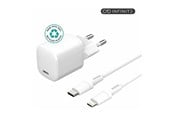Mobiel - Adapters & Opladers - eSTUFF INFINITE power adapter - EU plug USB-C to ligtning cable 1.5 m - 24 pin USB-C - 20 Watt - ES637500