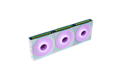 Case Fan - Lian Li UNI FAN SLINF FLEX 120 (3-pack) with controller - Case ventilator - 120mm - Wit met RGB-licht - 30 dBA - 12SLIN1F3W