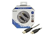 USB-kabel - Deltaco - USB cable - USB to USB - 2 m - USB2-8-K