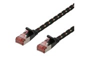 Netwerk - kabel - Deltaco patch cable - 1.5 m - black - Zwart - 1m - UFTP-2312