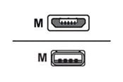 USB-kabel - Sharkoon - USB cable - Micro-USB Type B to USB - 0.5 m - 4044951015474