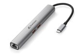 Docking station - Sharkoon OfficePal Combo Adapter - docking station - USB-C - HDMI - 1GbE - 4044951040704
