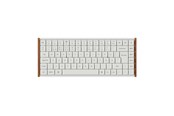 Toetsenbord - Keychron K3 Ultra SE 75% 8K Keychron Milk POM Brown - Gaming Toetsenbord - Zonder Numpad - Noords - Wit - K3U-Q3Z-BO