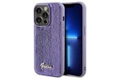 Mobiel - Covers & Cases - GUESS Sequin Script Metal case for iPhone 13 Pro Max - purple - 3666339176174