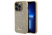 Mobiel - Covers & Cases - GUESS Disco Metal Script case for iPhone 14 Pro - gold - 3666339173555