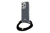Mobiel - Covers & Cases - GUESS Crossbody Cord 4G Print case for iPhone 15 Pro Max - black - 3666339147952