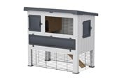 Knaagdieren - Ferplast Grand Lodge 120 Rabbit Hutch Grey - 8010690139777