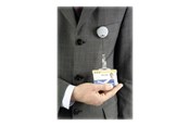Conferentie & Presentatie - DURABLE badge reel - silver (pack of 10) - 822523