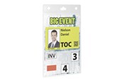 Conferentie & Presentatie - DURABLE name badge holder - for A6 - transparent (pack of 20) - 852619