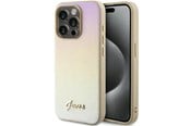 Mobiel - Covers & Cases - GUESS Saffiano Iridescent Script case for iPhone 14 Pro - gold - 3666339225049