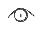 Toetsenbord - Keychron Geek USB 8K-kabel met dubbele mantel (Black) - Toetsenbordkabel - Zwart - Cab-38