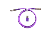Toetsenbord - Keychron Geek USB 8K-kabel met dubbele mantel (Purple) - Toetsenbordkabel - Paars - Cab-40