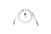 Toetsenbord - Keychron Geek USB 8K-kabel met dubbele mantel (White) - Toetsenbordkabel - Wit - Cab-37