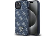 Mobiel - Covers & Cases - GUESS 4G Triangle Metal Logo case for iPhone 15 Plus / 14 Plus - blue - 3666339225919