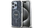 Mobiel - Covers & Cases - GUESS IML GCube MagSafe case for iPhone 15 Pro Max - black - 3666339221874
