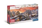 Puzzels - Clementoni HQC Panorama Jigsaw Puzzle: Christmas over the Bridge 1000 pieces 2D Puzzels - 39999