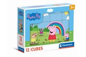 Puzzels - Clementoni Peppa Pig puzzle 12 cubes Blok - 41195