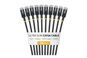 Netwerk - kabel - StarTech.com Startech patch cable - 15 cm - black - Zwart - 6ASTP34BKS15CM10PK