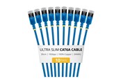 Netwerk - kabel - StarTech.com Startech patch cable - 30 cm - blue - Blauw - 6ASTP34BLS30CM10PK