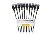 Netwerk - kabel - StarTech.com Startech patch cable - 30 cm - black - Zwart - 6AUTP34BKS30CM10PK