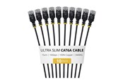 Netwerk - kabel - StarTech.com Startech patch cable - 15 cm - black - Zwart - 6AUTP34BKS15CM10PK