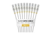 Netwerk - kabel - StarTech.com Startech patch cable - 25 cm - grey - Grijs - N6PAT25CMGRS10PK