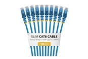Netwerk - kabel - StarTech.com Startech patch cable - 50 cm - blue - Blauw - N6PAT50CMBLS10PK