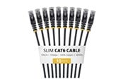 Netwerk - kabel - StarTech.com Startech patch cable - 1 m - black - Zwart - N6PAT100CMBKS10PK