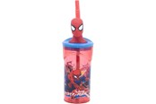 School accessoires - Spider-Man 3D-figuur 360 ml drinkbeker - 088808720-83566
