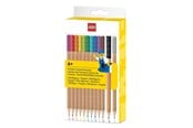 School accessoires - LEGO 12-pack kleurpotloden met Brick Topper - 4003053-53706
