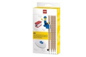 School accessoires - LEGO Potlodenset met minifiguur, puntenslijper en gum - 4003055-53708