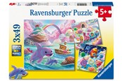 Puzzels - Ravensburger Snoepwereld 3x49p - 12004260