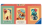 Puzzels - Ravensburger Ukiyo-E Kattenkrijger, Rode Panda & Drag 3x100p - 12002048