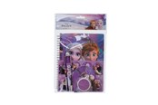 School accessoires - Frozen Writing set - with spiral pad A5 w/60 ruled sheets (soft cover for A5 spiral pad 350gsm) multi-colour pen stickers sheet pencil eraser small note pad w/40 sheets - 119406128