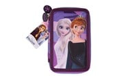 School accessoires - Frozen Filled double decker pencil case 300D rich nylon 19.5 x 12.5 x 4 cm. - 119408516