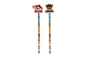 School accessoires - Paw Patrol 2-pack pencils w/2 eraser toppers - triangular pencils unsharpened each with eraser topper packed on blistercard w/eurohole CE & 0-3 years pictogram - 145707002