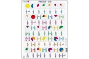 Puzzels - Larsen Puzzles Math Puzzle: Fractions – 35 pieces Maxi (36.5 x 28.5 cm) 2D Puzzels - AR5