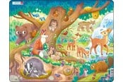 Puzzels - Larsen Puzzles "Cute Forest Animals" Jigsaw Puzzle – 29 pieces Maxi (36.5 x 28.5 cm) 2D Puzzels - BM10
