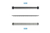 Accessoires - StarTech.com Startech blank keystone patch panel - 1U - 19" - for RJ45 - TAA Compliant - C6PANELSTP481U