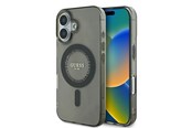 Mobiel - Covers & Cases - GUESS IML Rhinestones MagSafe Case for iPhone 16 Plus - Black - 3666339305611