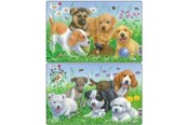 Puzzels - Larsen Puzzles Puppy Puzzle 2 assorted designs – 8 pieces Midi (28.5 cm x 18.3 cm) 2D Puzzels - CU4