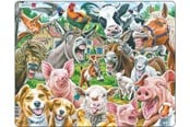 Puzzels - Larsen Puzzles Farm Selfie Jigsaw Puzzle – 33 pieces Maxi (36.5 x 28.5 cm) 2D Puzzels - CZ1